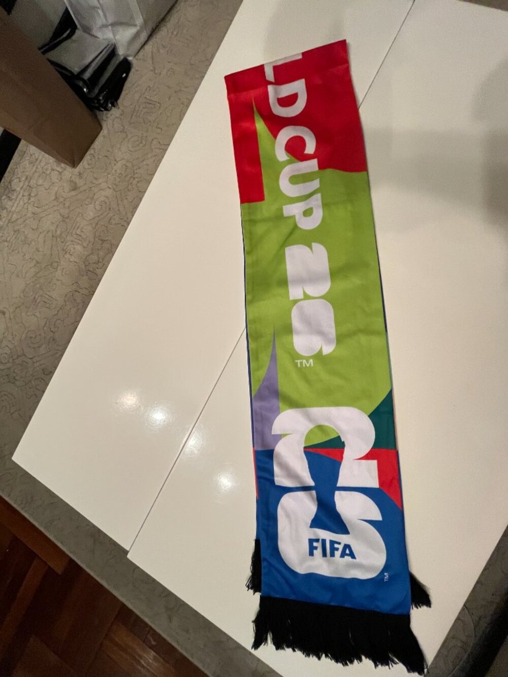 Soccer Scarf (Brightly- Colored) FIFA Official Licensed Scarf (NWT)